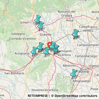 Mappa Via Giambattista Brocchi, 36100 Vicenza VI, Italia (11.8325)