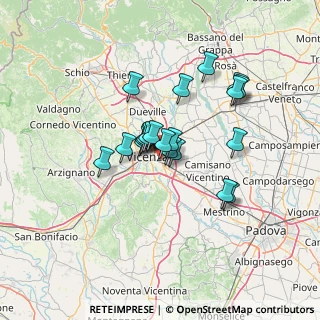 Mappa Via Giambattista Brocchi, 36100 Vicenza VI, Italia (10.034)