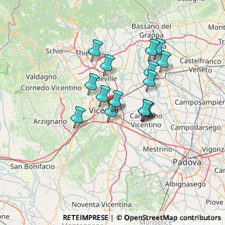 Mappa Via Giambattista Brocchi, 36100 Vicenza VI, Italia (11.276)