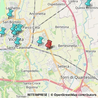Mappa Via Giambattista Brocchi, 36100 Vicenza VI, Italia (2.79727)