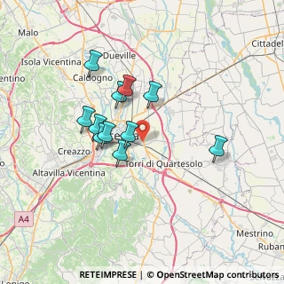 Mappa Via Giambattista Brocchi, 36100 Vicenza VI, Italia (5.78545)