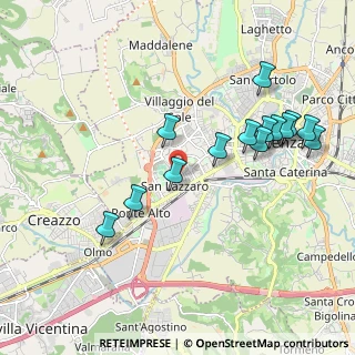 Mappa Via Antonio Vivaldi, 36100 Vicenza VI, Italia (2.02357)