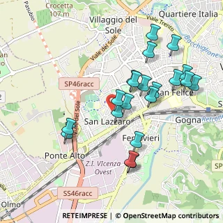 Mappa Via Antonio Vivaldi, 36100 Vicenza VI, Italia (0.947)