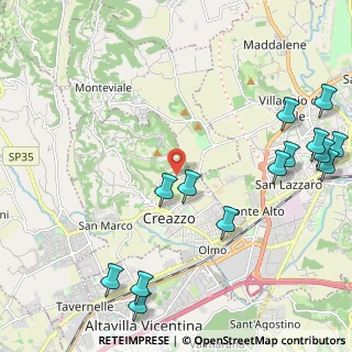 Mappa Via Valscura, 36051 Creazzo VI, Italia (2.82857)