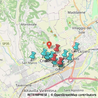 Mappa Via Valscura, 36051 Creazzo VI, Italia (1.53286)
