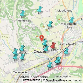 Mappa Via Valscura, 36051 Creazzo VI, Italia (2.56188)