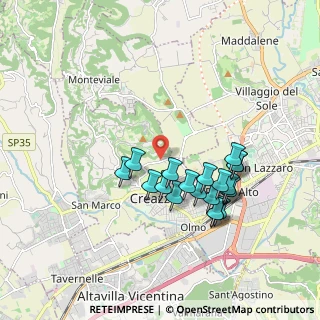 Mappa Via Valscura, 36051 Creazzo VI, Italia (1.6975)