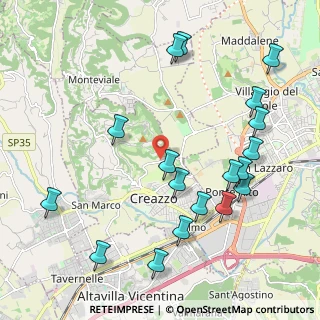 Mappa Via Valscura, 36051 Creazzo VI, Italia (2.38389)