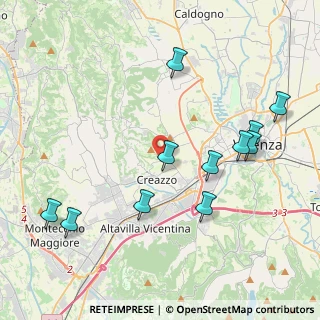 Mappa Via Valscura, 36051 Creazzo VI, Italia (4.44364)