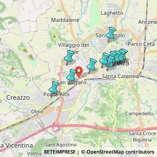 Mappa Via Giacomo Puccini, 36100 Vicenza VI, Italia (1.63091)