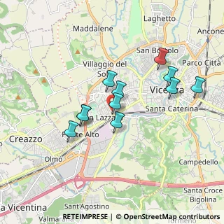 Mappa Via Giacomo Puccini, 36100 Vicenza VI, Italia (1.53545)