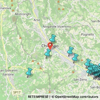 Mappa Via San Francesco, 36072 Chiampo VI, Italia (3.7345)