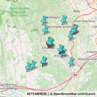 Mappa Via San Francesco, 36072 Chiampo VI, Italia (6.72556)