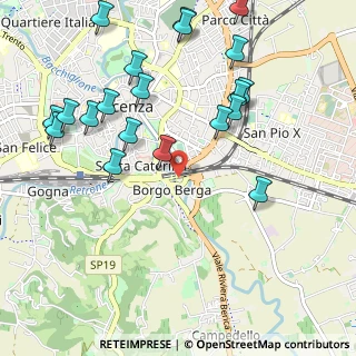 Mappa Via d. Longhi, 36100 Vicenza VI, Italia (1.207)