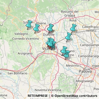 Mappa Via d. Longhi, 36100 Vicenza VI, Italia (9.6925)