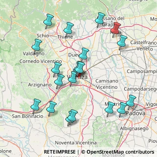 Mappa Via d. Longhi, 36100 Vicenza VI, Italia (16.5925)