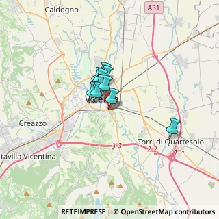 Mappa Via d. Longhi, 36100 Vicenza VI, Italia (1.83182)