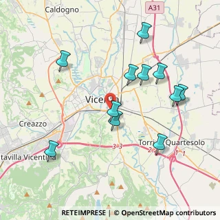 Mappa Via d. Longhi, 36100 Vicenza VI, Italia (4.00545)