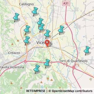 Mappa Via d. Longhi, 36100 Vicenza VI, Italia (4.52909)