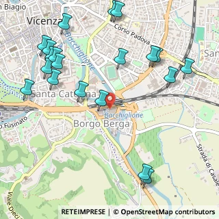 Mappa Via d. Longhi, 36100 Vicenza VI, Italia (0.6695)