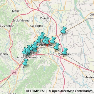 Mappa Via d. Longhi, 36100 Vicenza VI, Italia (5.62813)
