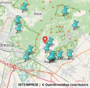 Mappa Via Paolo Maggini, 25082 Botticino BS, Italia (4.02867)