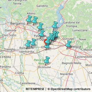 Mappa Via Brescia, 25032 Chiari BS, Italia (9.85938)