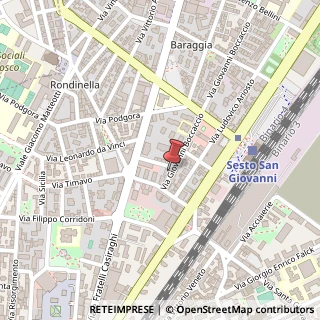 Mappa Via Giovanni Boccaccio, 17, 20099 Sesto San Giovanni, Milano (Lombardia)