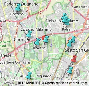 Mappa Via San Francesco D'Assisi, 20091 Bresso MI, Italia (2.40769)