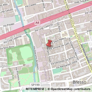 Mappa Via Pietro Toselli,  41, 20091 Bresso, Milano (Lombardia)