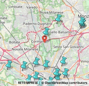 Mappa Via de Gatti Simone, 20091 Bresso MI, Italia (6.494)