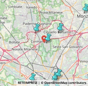 Mappa Via de Gatti Simone, 20091 Bresso MI, Italia (6.59615)