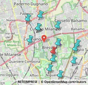 Mappa Via de Gatti Simone, 20091 Bresso MI, Italia (2.07786)