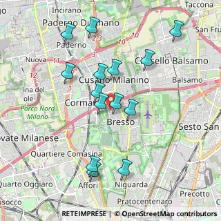 Mappa Via de Gatti Simone, 20091 Bresso MI, Italia (1.88643)