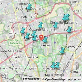 Mappa Via de Gatti Simone, 20091 Bresso MI, Italia (2.15067)