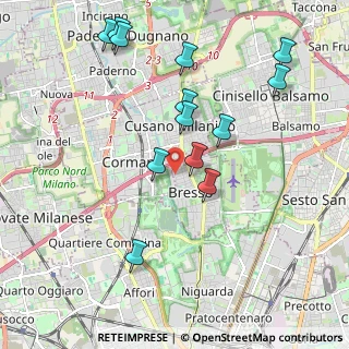 Mappa Via de Gatti Simone, 20091 Bresso MI, Italia (2.09154)