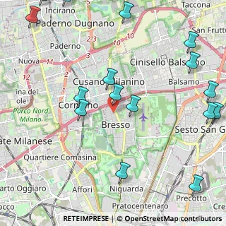 Mappa Via Guglielmo Marconi, 20091 Bresso MI, Italia (2.91188)
