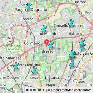 Mappa Via Guglielmo Marconi, 20091 Bresso MI, Italia (2.65273)