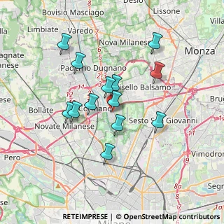 Mappa Via Guglielmo Marconi, 20091 Bresso MI, Italia (3.07308)