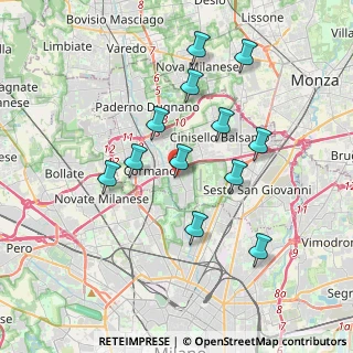 Mappa Via Guglielmo Marconi, 20091 Bresso MI, Italia (3.445)