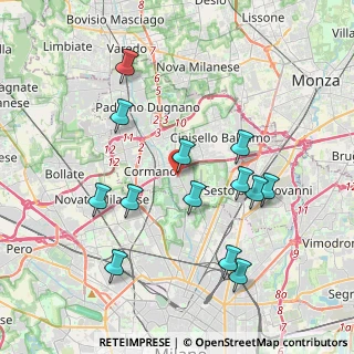 Mappa Via Guglielmo Marconi, 20091 Bresso MI, Italia (3.91231)