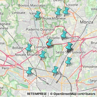 Mappa Via Guglielmo Marconi, 20091 Bresso MI, Italia (4.04692)