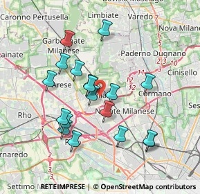 Mappa Ospedale Di Bollate, 20021 Bollate MI, Italia (3.39722)