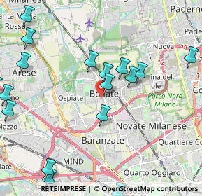 Mappa Ospedale Di Bollate, 20021 Bollate MI, Italia (2.8445)