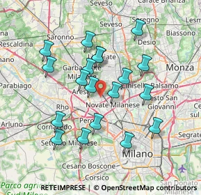 Mappa Ospedale Di Bollate, 20021 Bollate MI, Italia (6.71053)