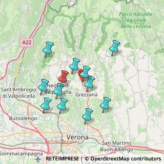 Mappa Via Tessare di Stallavena, 37023 Grezzana VR, Italia (6.51583)