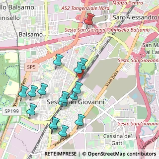 Mappa Piazza Primo Maggio, 20099 Sesto San Giovanni MI, Italia (1.1125)