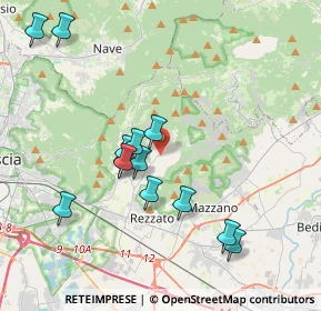 Mappa Via Udine, 25082 Botticino BS, Italia (3.82231)