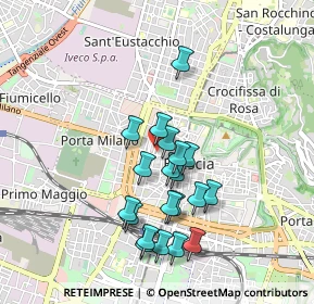 Mappa Via Francesco Lana, 25122 Brescia BS, Italia (0.8215)