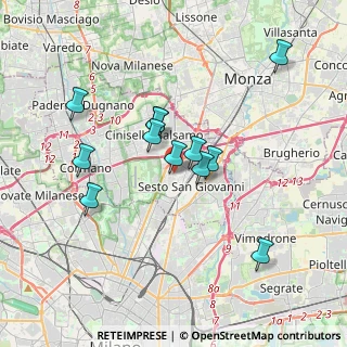 Mappa Via Timavo, 20099 Milano MI, Italia (3.165)